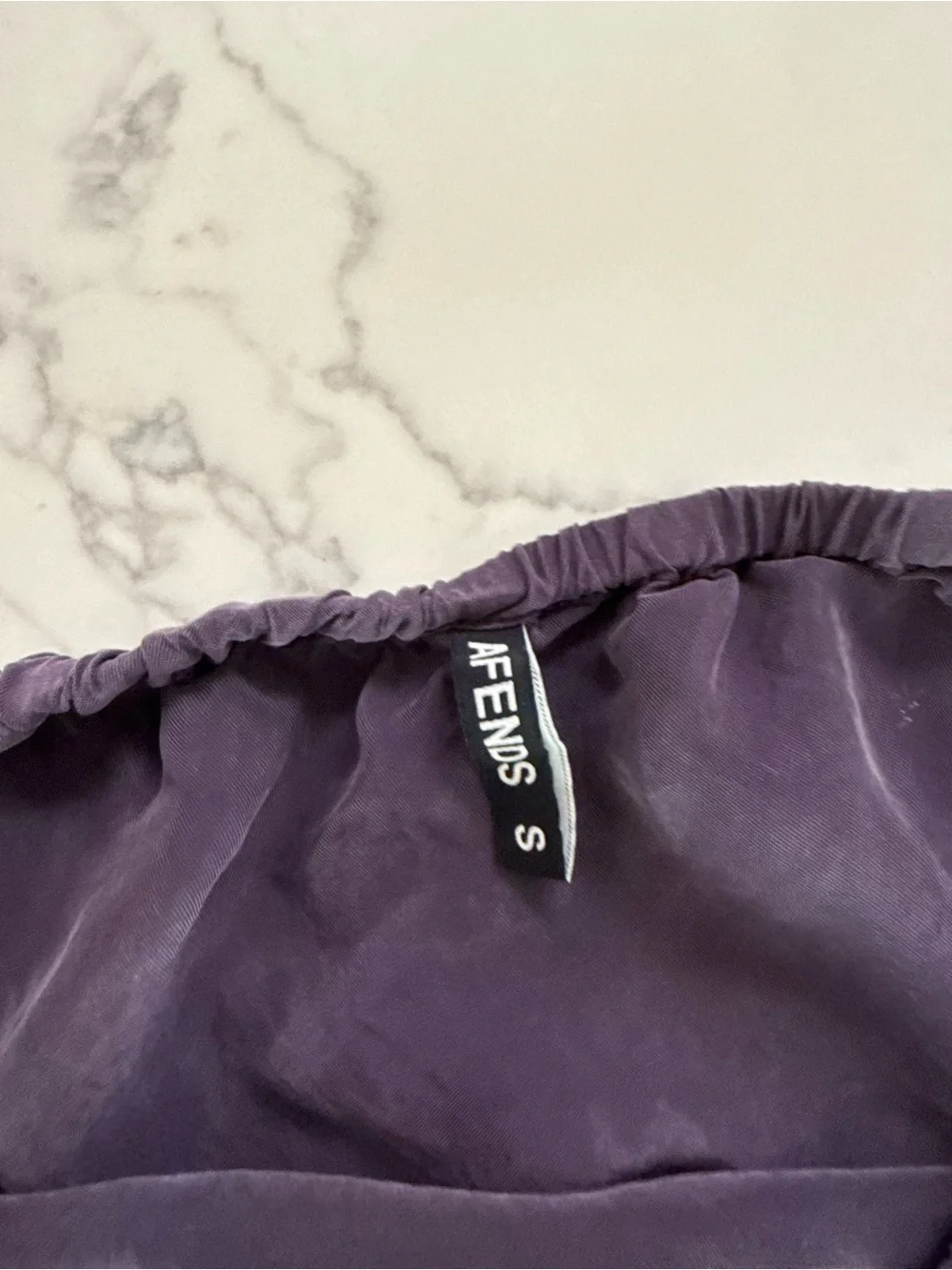 Afends Giselle Cupro Midi Skirt - Aubergine - Size Small